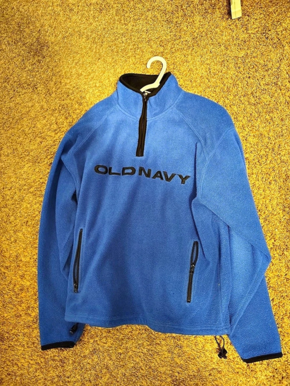 Old Navy Vintage Fleece Quarter Zip Pullover Blue